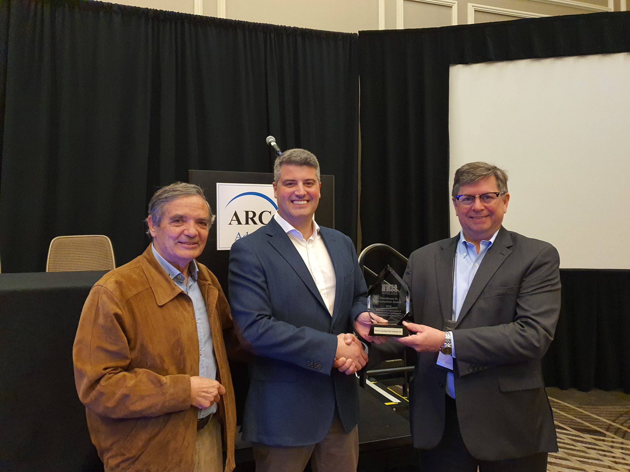 ISA100 award delivery to ILBOC at ARC World Forum